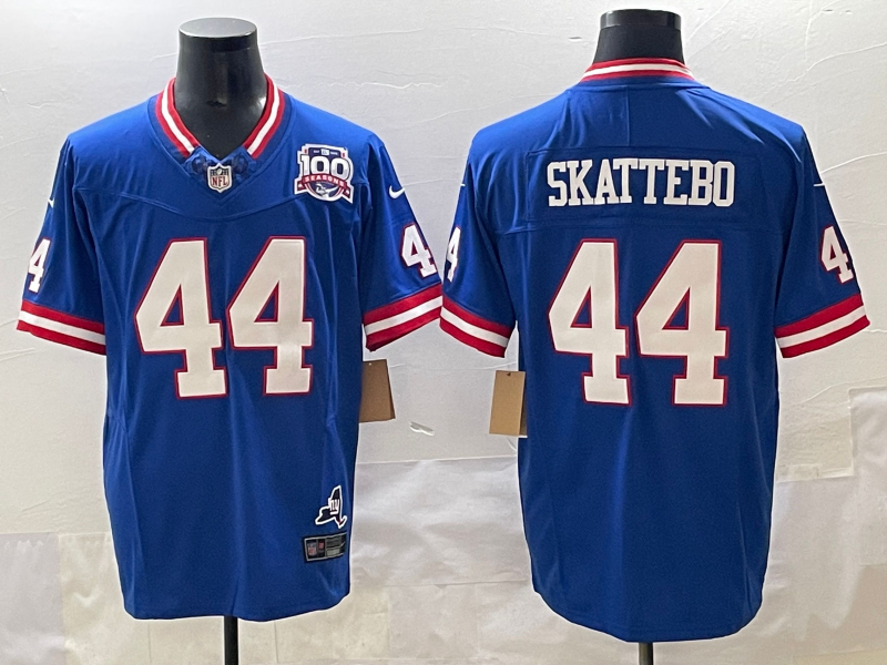 Men New York Giants #44 Skattebo blue Nike 2025 Jerseys style 13->new york giants->NFL Jersey